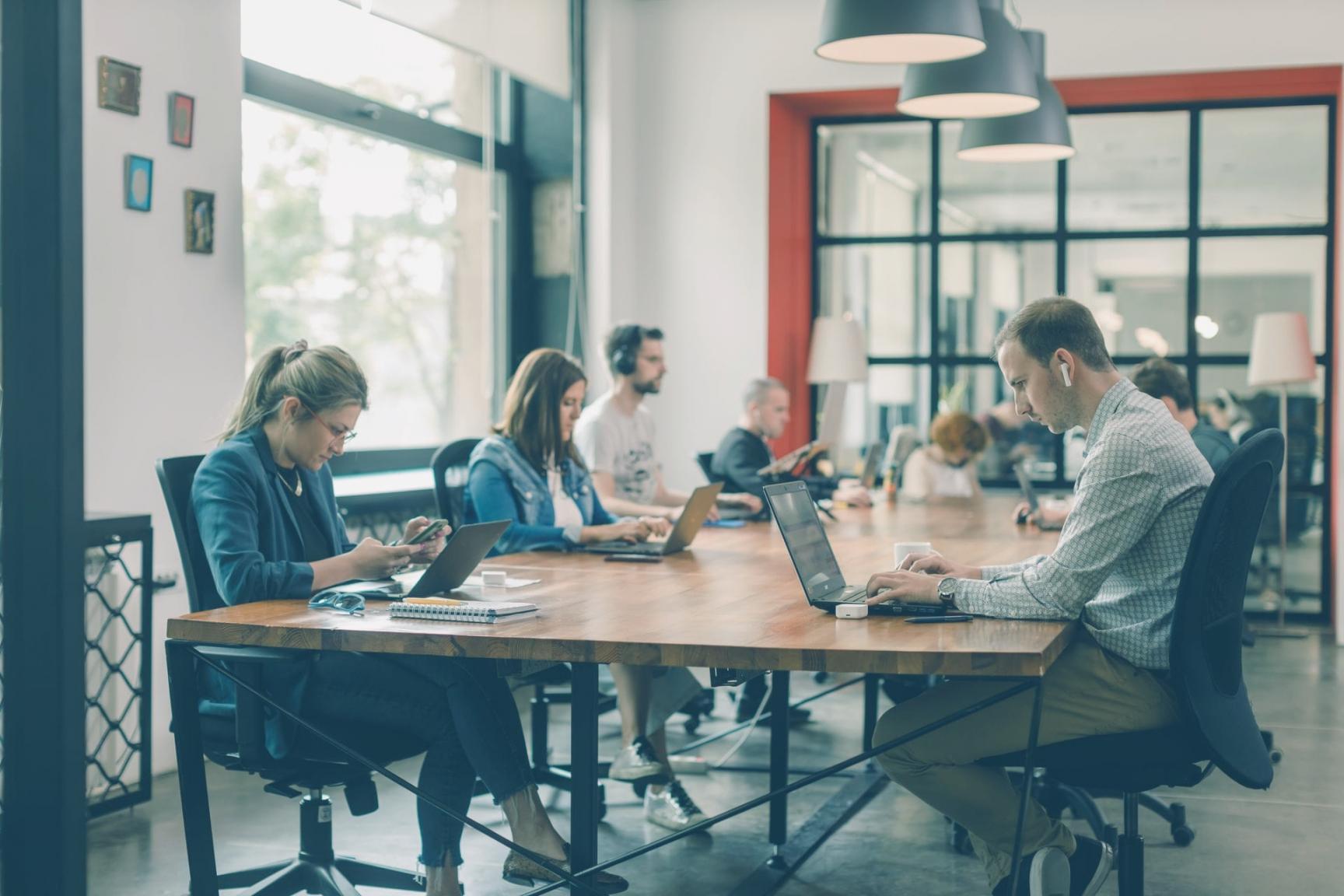 Workshop-Teilnehmer arbeiten gemeinsam an lokalen SEO-Strategien